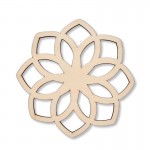 Leseni podstavki za pijačo Geometrijska roža - komplet